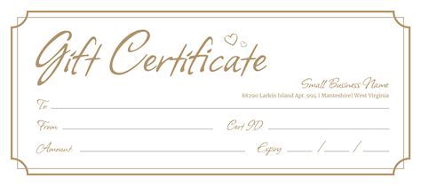 Types of Gift Certificate Templates