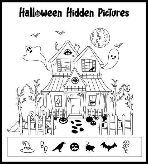 Types of Halloween Hidden Pictures