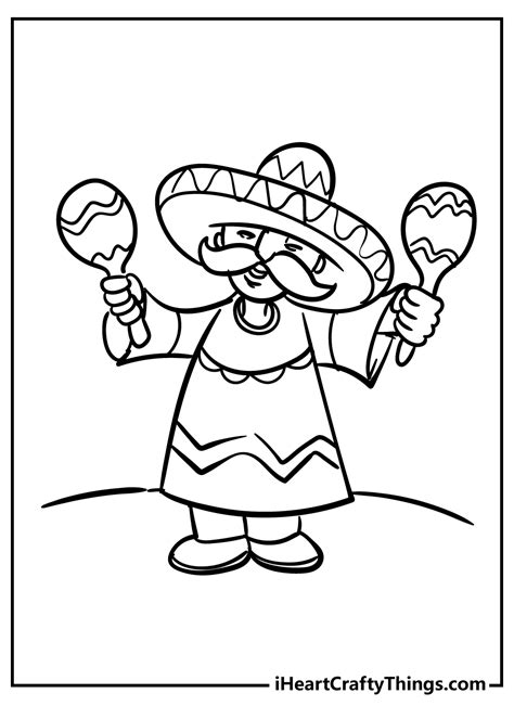 Types of Mexican Coloring Pages