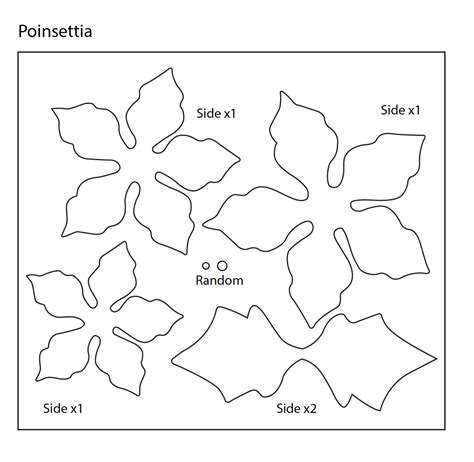 Types of Poinsettia Templates