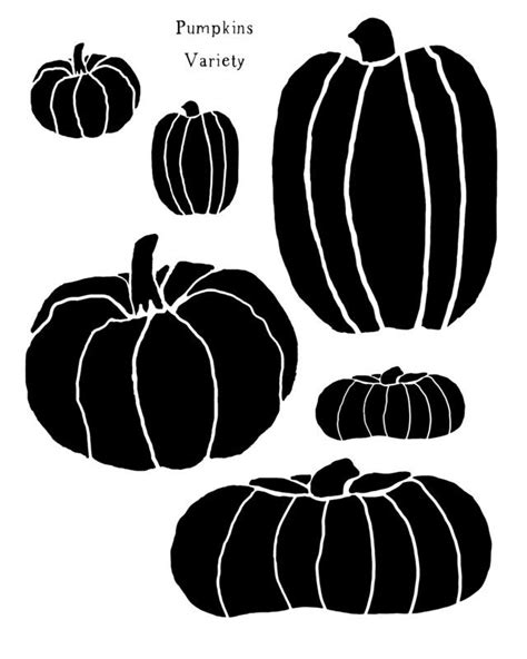 Types of pumpkin templates