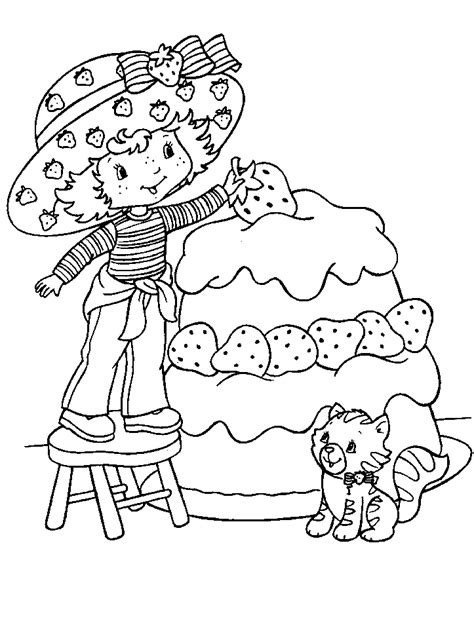 Types of Strawberry Shortcake coloring pages