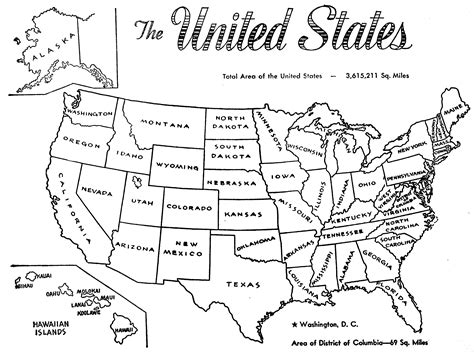 Types of US Map Printables