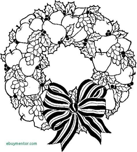 Types of wreath coloring sheets