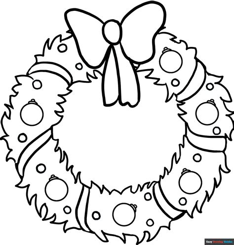 Types of wreath coloring sheets