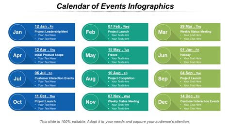 Types of Yearly Event Calendar Templates