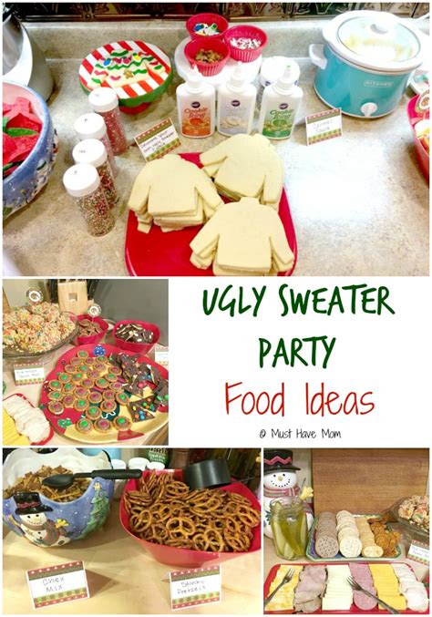 Ugly Christmas Sweater Party Food and Drink