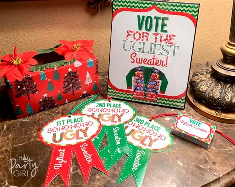 Ugly Sweater Party Favors