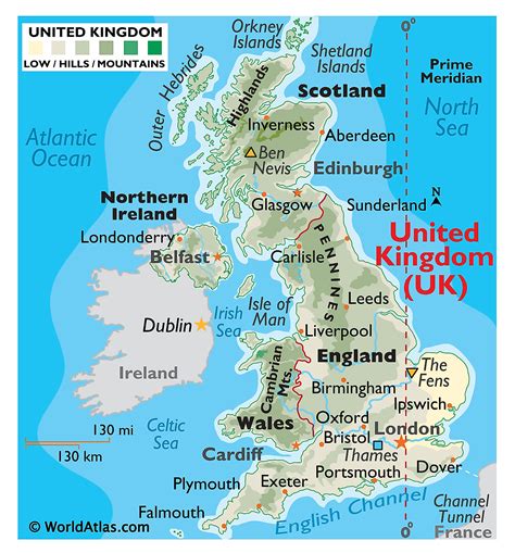 Map of UK Geography