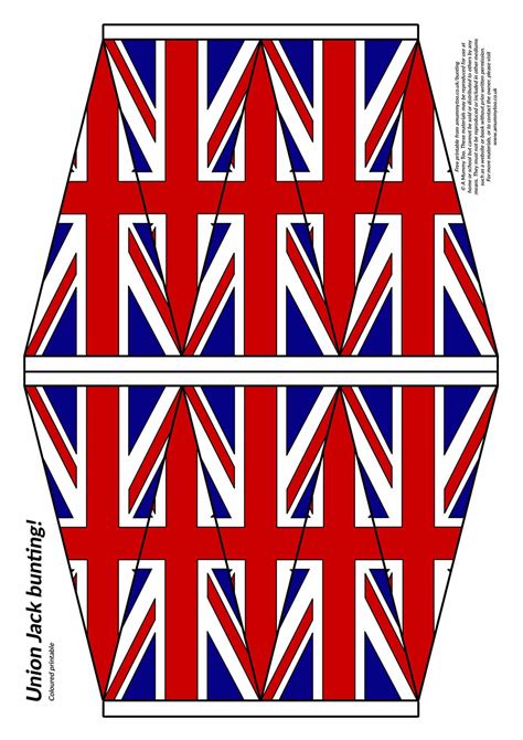 Union Jack flag template 3