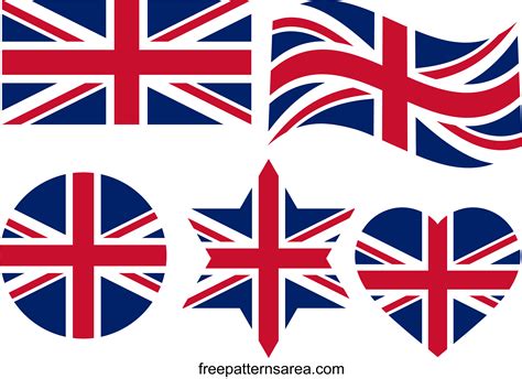 Union Jack flag template 4