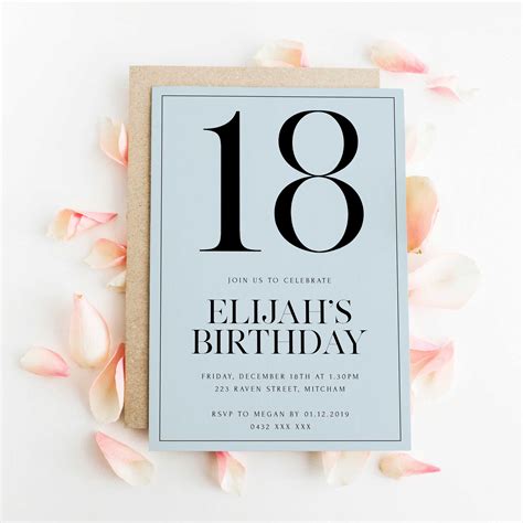 Unique 18th Birthday Templates