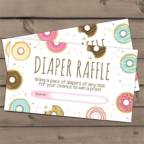 Unique Diaper Raffle Tickets