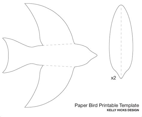 Unique Paper Bird Templates