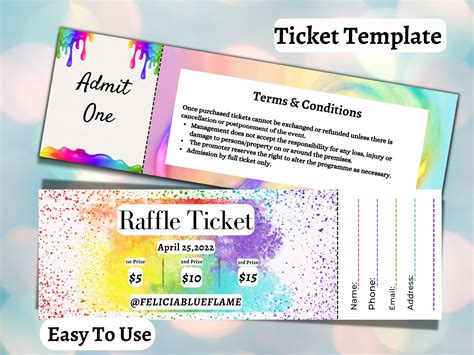 Unique Raffle Ticket Designs