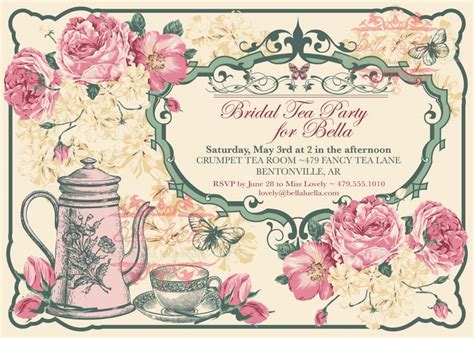 Unique Tea Party Invitations