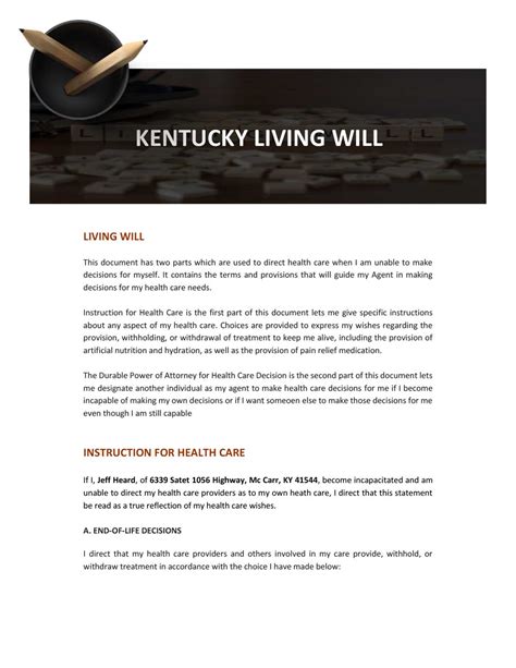 Updating your Kentucky will