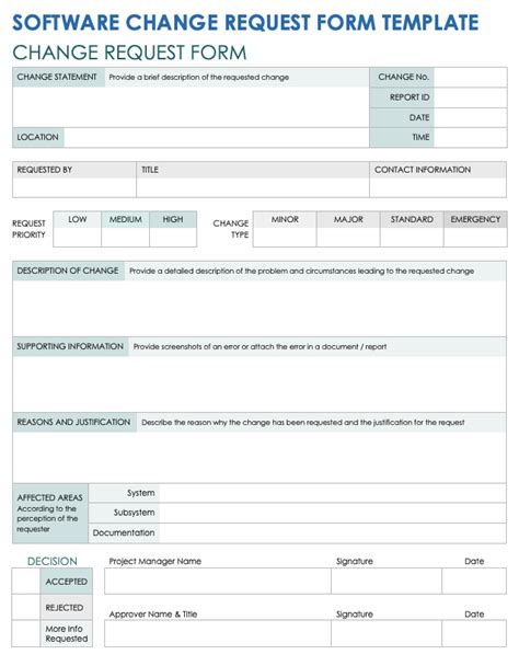 Upgrade Request Template