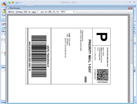 Description of UPS Shipping Label Template Word