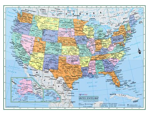 US Map Printable 8