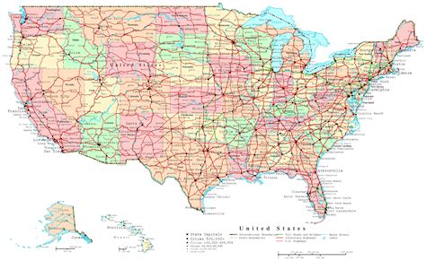 US Map Printables for Travel