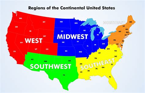 US Regions Maps