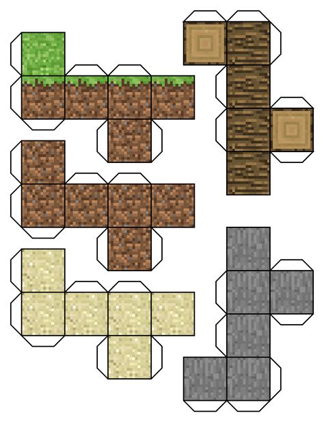 Minecraft Printable Block Uses