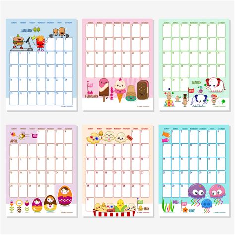 Using Cute Calendar Templates for Specific Purposes