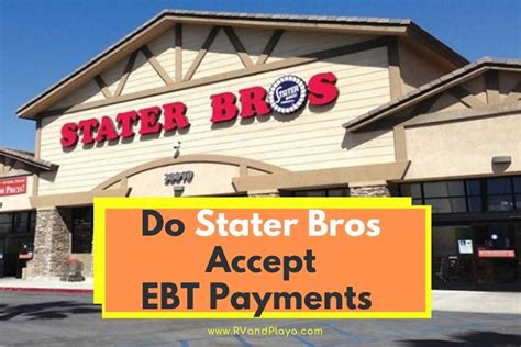 Using EBT at Stater Bros