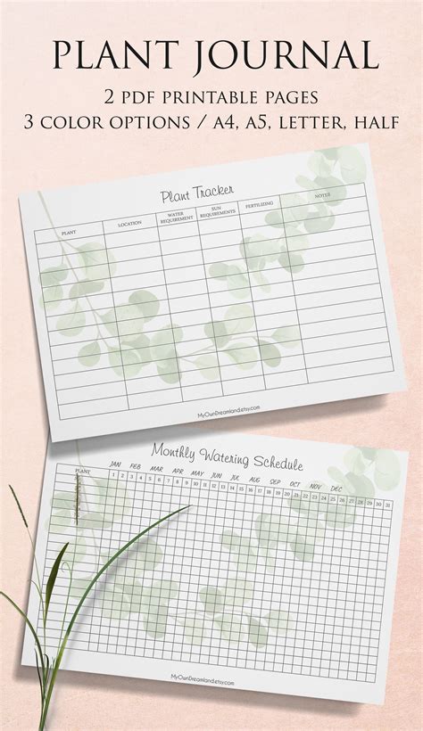 Using Your Journal for Plant Care