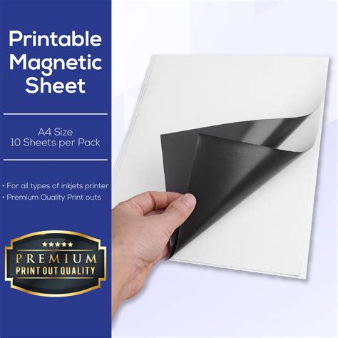 Using Laser Printable Magnetic Sheets