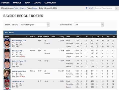 Using Statistics in Fantasy Baseball