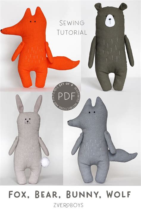 Using Free Printable Stuffed Animal Patterns