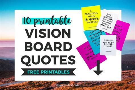 Using Vision Board Quotes Effectively