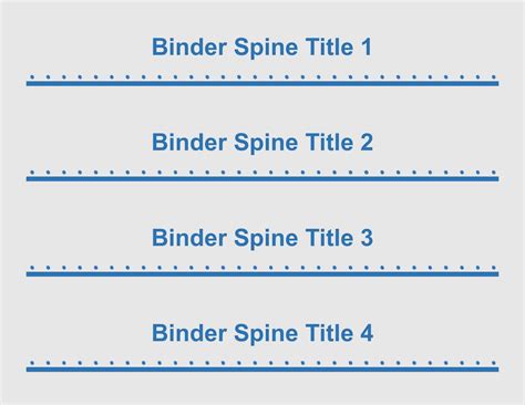 Using Your Printable Binder Spines