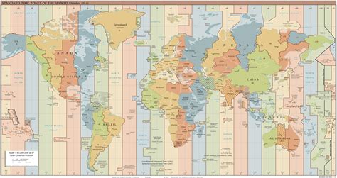 UTC Time Zone Maps