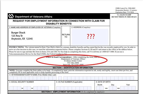 VA Form 21-4192 Help