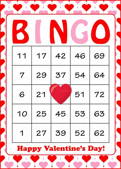 Valentine Bingo Cards