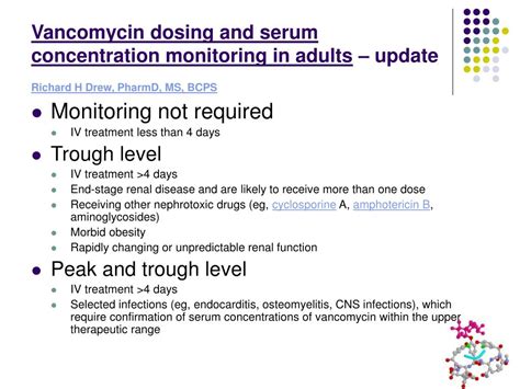 Monitoring Vancomycin Therapy