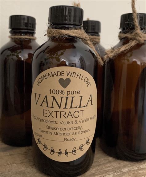 Vanilla Extract Labels