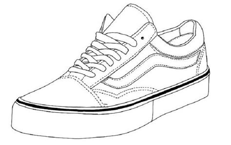 Vans Old Skool coloring page