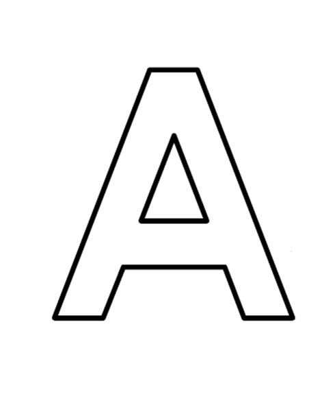 Description of Versatile Uses of Printable Block Letter A