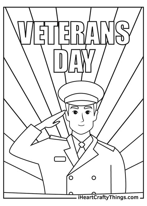 Veterans coloring pages