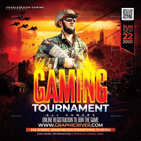 Video Game Tournament Flyer Template