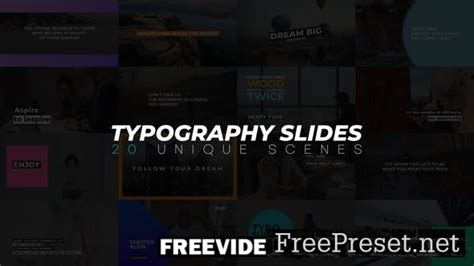 Video Template Typography