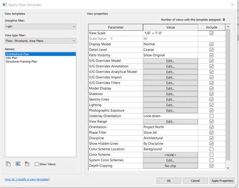 View Templates Settings