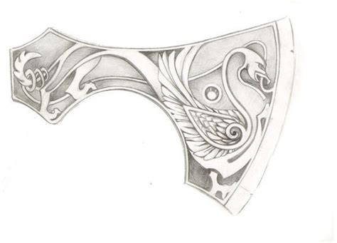 Viking Axe Head Template Design 10