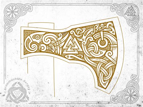 Viking Axe Head Template Design 2