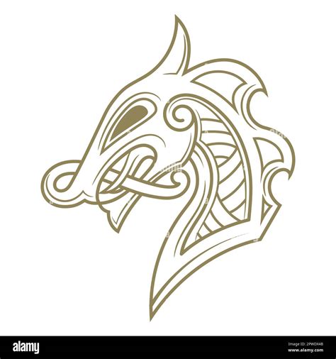 Viking Ship Dragon Head Template Image 3