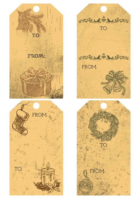 Vintage Christmas Tags